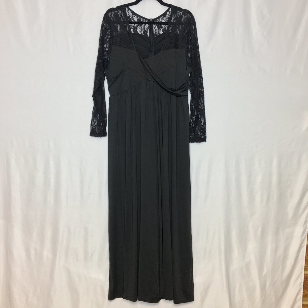 Shein lace sleeve maxi dress L11
